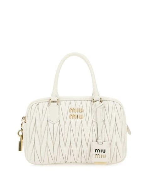 miu miu white handbag|miu handbags outlet.